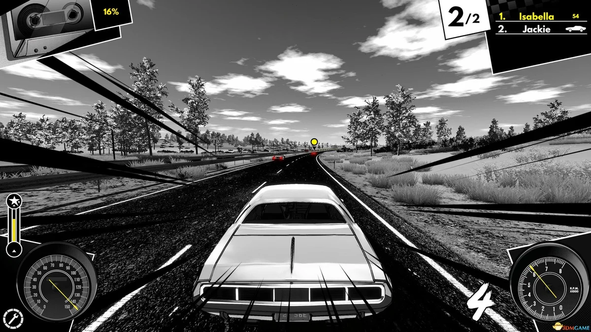西部公路 狂歌远行Heading Out v1.040 黑白漫画风格的赛车游戏